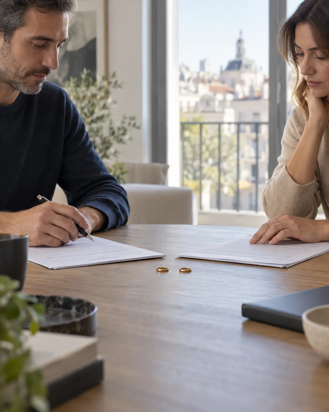 Reunión para preparar un divorcio